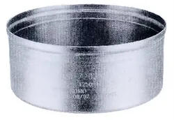 enkelwandige rookgashulpstuk Ubbink Ø130mm aluminium