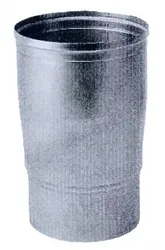 Rookgasketeladapter, Ubbink, aluminium, enkelwandig/enkelwandig, 150mm - 130mm