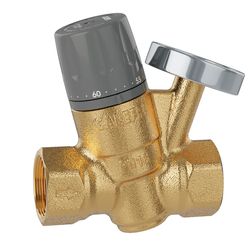 Vanne à deux voies, Caleffi, 1/2", PN16, laiton, filetage intérieur (métrique)