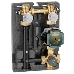 pompgroep Caleffi met ingebouwde circulatiepomp niet-gemengd verwarmingscircuit 6/4"