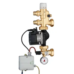 voorgemonteerde thermostatische regelgroep met vaste instelling Caleffi
