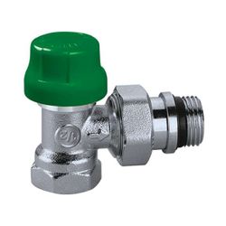 dynamisch thermostatisch radiatorventiel haaks 1/2 staalbuis caleffi