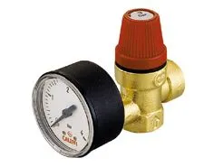 Veiligheidsklep, Caleffi 313, 1/2"FF, 2.5bar, verwarming en koeling