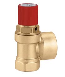 Veiligheidsklep, Caleffi 530, 1"FF, 4bar, verwarming en koeling