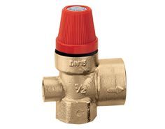 Vanne de sécurité, Caleffi 5322, 1/2"-3/4"FF, 2.5bar, chauffage et eau sanitaire