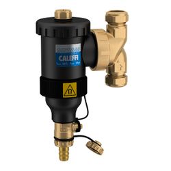 Vuilafscheider, Caleffi Dirtmag 5453, 22mm knel, horizontaal/verticaal, met magneet extern