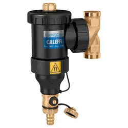 Vuilafscheider, Caleffi Dirtmag 5453, 1" F, horizontaal/verticaal, met magneet extern