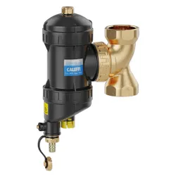 Vuilafscheider, Caleffi Dirtmag 5453, 5/4" F, horizontaal/verticaal, met magneet extern