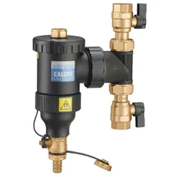 vuilafscheider Caleffi Dirtmag 5453 3/4" 20 binnendraad met magneet intern met afsluiters