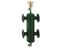 evenwichtsfles caleffi 1 2,5m3/h incl. raccords, ontluchter en aflaatkr.