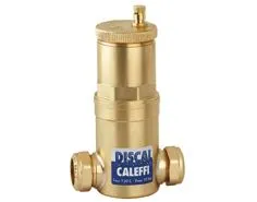 Luchtafscheider, Caleffi Discal 551, 22mm knel, horizontaal
