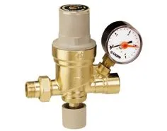 vulcombinatie 1/2 m/manometer Caleffi