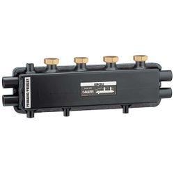 watervedeler inox Caleffi  met ontluchting, met debietmeter