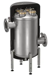 Vuilafscheider, Caleffi XL serie 579, DN80 flens, horizontaal, met magneet intern