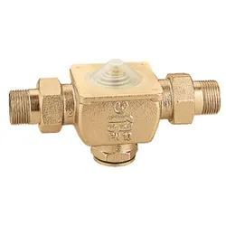 Vanne à deux voies, Caleffi, DN15, PN10, laiton, filetage extérieur gaz cylindrique BSPP (ISO 228-1)