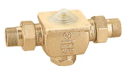 Driewegafsluiter, Caleffi 633, 1/2", binnendraad, PN10, handwiel