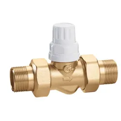 Tweewegkraan, Caleffi, 3/4", PN10, messing, buitendraad