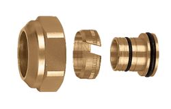 Knelkoppeling, Caleffi Darcal 680, messing 25x2.3mm, 1", geschikt voor kunststof
