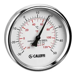 thermometer voor koeling achteraansluiting 45mm caleffi