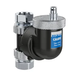 Luchtafscheider, Caleffi DiscalSlim 551, 22mm knel, horizontaal/verticaal