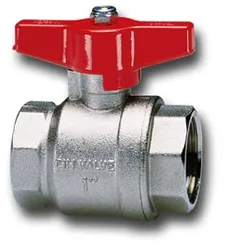 Vlinderkraan recht met volle doorlaat, 1/2" FF, PN60, Cimberio 314