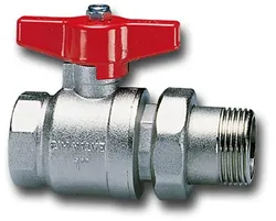 Vlinderkraan recht met volle doorlaat, 1/2" FM, PN25, Cimberio 346