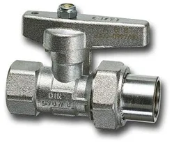 Gaskraan recht met volle doorlaat, 1/2" FF, PN5, Cimberio 800FP