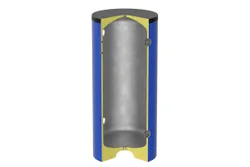 buffervat Fiorini VKG 1000 liter staal Ø910x2025mm met isolatie