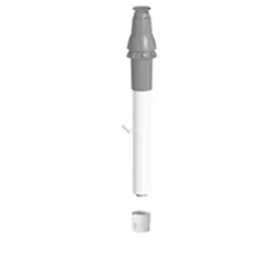 dakdoorvoer HR pp conc 80/125 zwart + adapter conc pp 80/125 met meetnippel