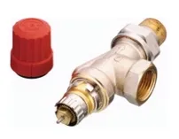 Radiatorkraan, Danfoss RA-N 15, haaks verkeerd