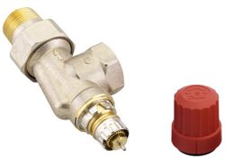 Radiatorkraan, Danfoss RA-N 20, haaks verkeerd