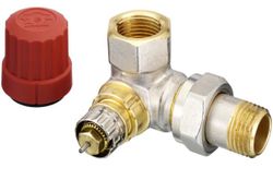 Radiatorkraan, Danfoss RA-N/RM 15, dubbelhaaks rechts