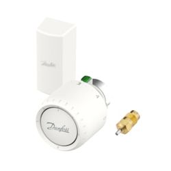 Tête thermostatique radiateur, Danfoss, RA-Click, blanc, 7 - 28°C, 2m