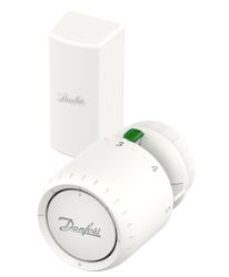 Tête thermostatique radiateur, Danfoss, RA-Click, blanc, 7 - 28°C, 2m