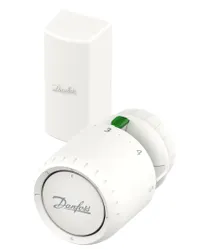 Tête thermostatique radiateur, Danfoss, RA-Click, blanc, 7 - 28°C, 2m