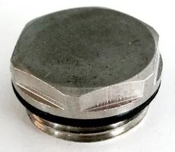 bouchon plein laiton nickele 1/2 o-ring EPDM