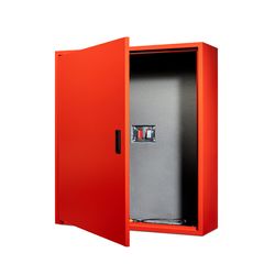 Boite a bobines rouge simple chauffee et isolee h:995 x b:895 x d:265 mm Dimex