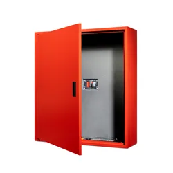 Haspelkast enkel rood verwarmd en geisoleerd h:995 x b:895 x d:265 mm Dimex