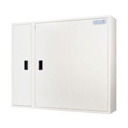 Boite d'enroulement double blanche DIMEX  h:995 x b:1195 x d:265 mm compartiment extincteur