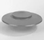 PVC KAP ONTLUCHTINGSKAP 50 GRIJS