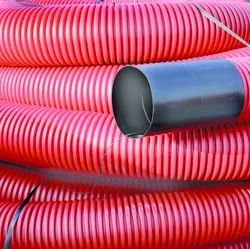 Mantelbuis, Dyka, Polypropyleen (PP), 40mm, rood, rol 25m