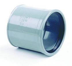 Manchon d’adaptation PVC à coller, SN4 (SDR41), gris, BENOR-marque, évacuation