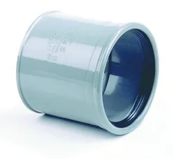 Manchon d’adaptation PVC à coller, SN4 (SDR41), gris, BENOR-marque, évacuation