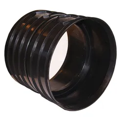PP manchon à joint, DN300, FF, SN8 (SDR34), égouts, noir, BENOR-marque, Dyka Ultra Kyma