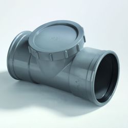 PVC ONTSTOPPINGSSTUK 125 SN4 FM GRIJS