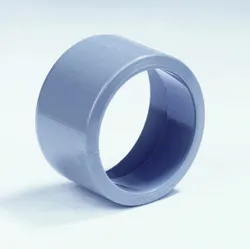 PVC lijmverloopring, 110x80mm, grijs, regenwater (HWA)