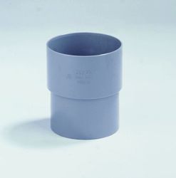 PVC lijmmof, 80mm, MF, grijs, regenwater (HWA)