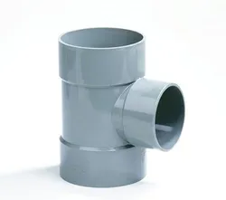 PVC lijm-T-stuk, 90°, 32mm, FFF, grijs, BENOR-keur, afvoer/sanitair