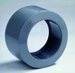 PVC lijmverloopring, 40x32mm, grijs, BENOR-keur, afvoer/sanitair
