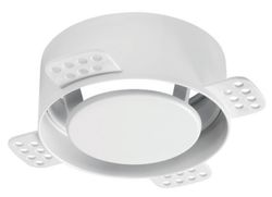 Toe-/afvoerventiel, NoShow, Ø100mm, rond, wit